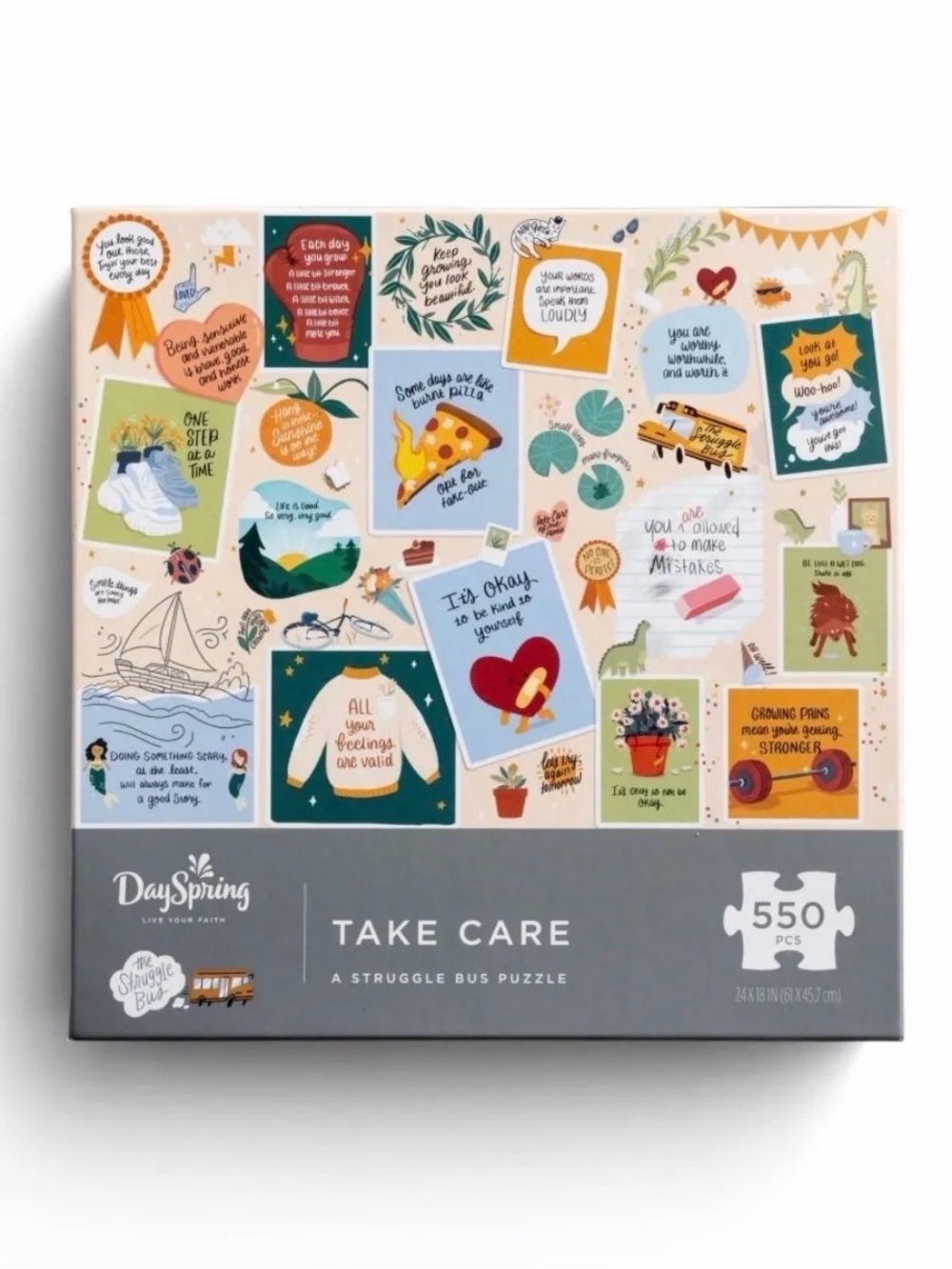 DaySpring "Take Care" 550-Piece Jigsaw Puzzle - Struggle Bus Collection - NEW